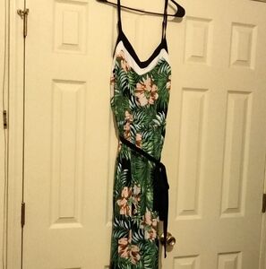 Harlow & Rose Jumpsuit Women XL Multicolor Spaghetti Straps Bohemian Versatile